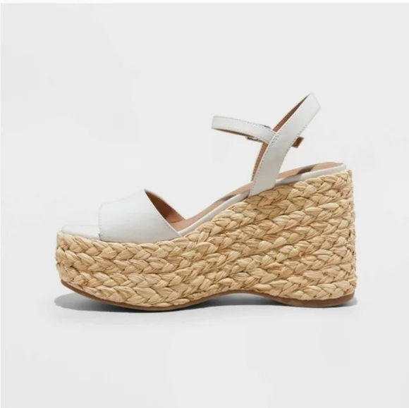 Women's Alisha Platform Wedge Heels w/ Memory Foam Insole Universal Thread 8 1/2 - Picture 2 of 14